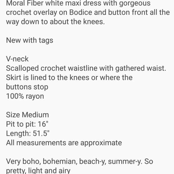 White Maxi NWT - Picture 7 of 7